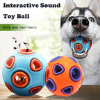 AuraPlay™ Echo-Bounce | Twin Set of Durable Jingle Balls – Safe Rubber Dental Chew for Sensory Play