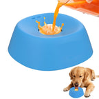 AuraPlay™ Zen-Sphere | Spherical Enrichment Licking Bowl – Anti-Anxiety Slow Feeder for Yogurt & Bone Broth