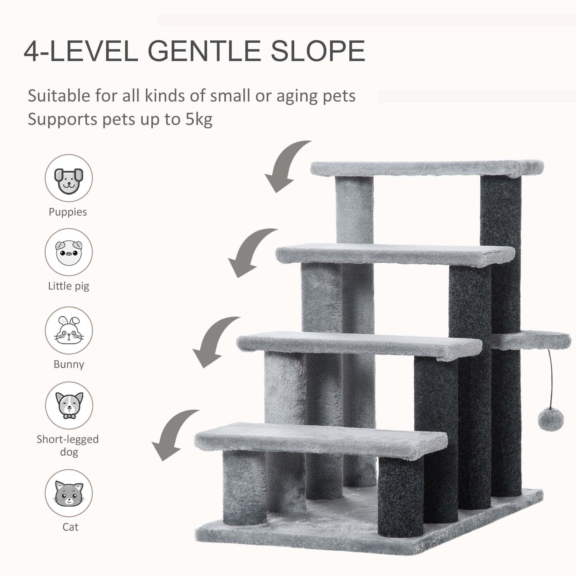 EliteVista™ | All-in-1 Cat Activity Center - Contemporary Tree with Sisal Posts & Condo