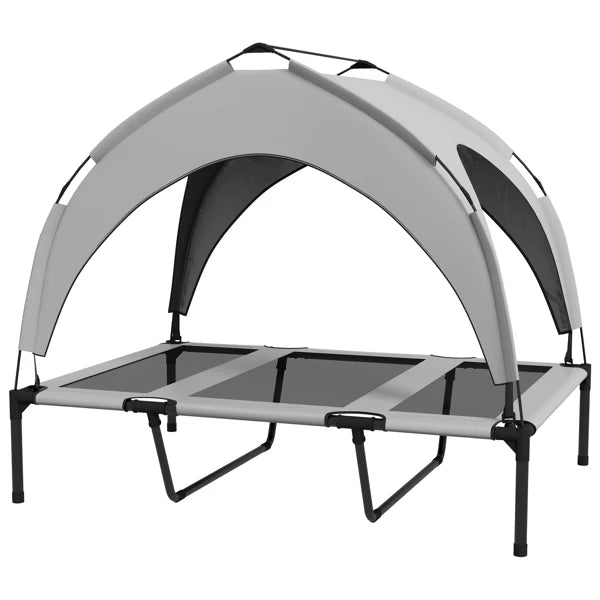 AuraEstate™ Sky-Breeze | Anti-Anxiety Elevated Dog Bed – Self-Cooling Heavy Duty Cot for Indoor & Outdoor Use