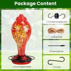 EliteNectar™ | Premium Hand-Crafted Hummingbird Oasis - Includes Ant Moat & Hanging Kit
