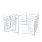 EliteTrainer™ | 8-Panel Secure Puppy Playpen - Foldable Metal Barrier for Home & Travel