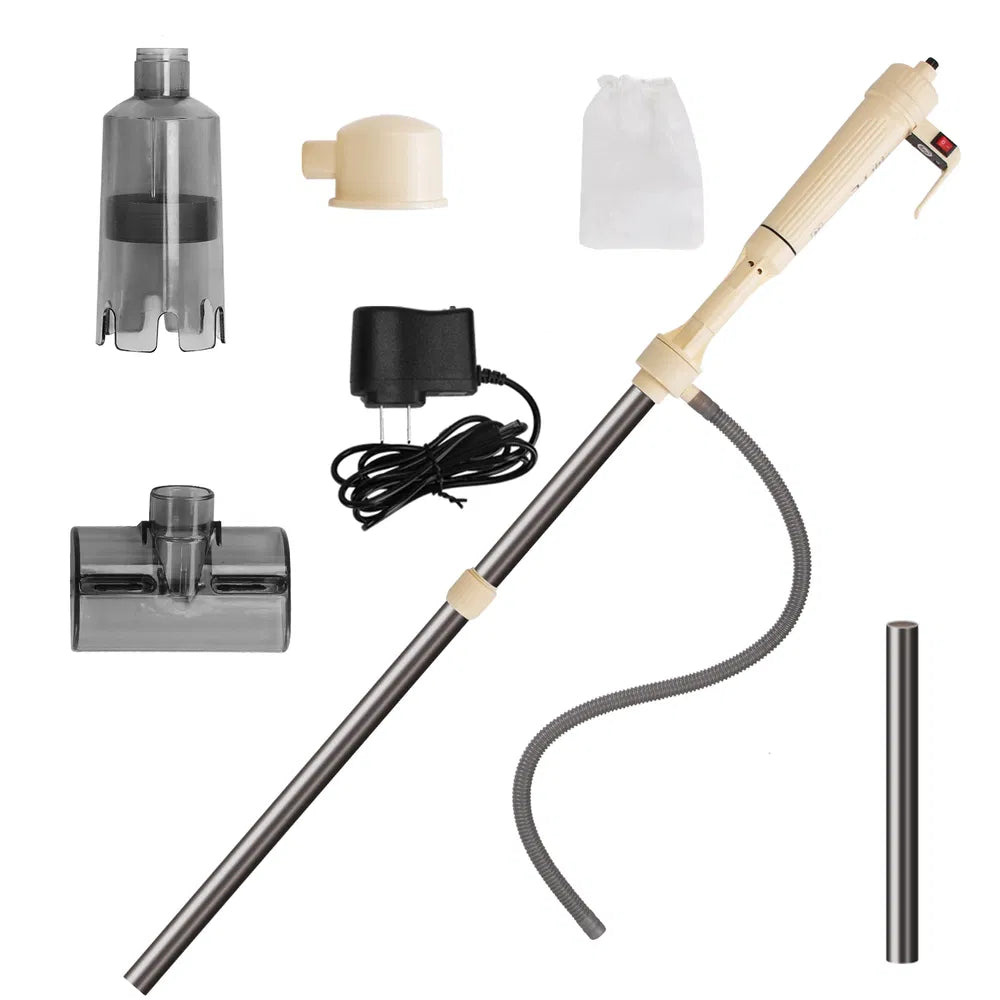 EliteVacuum™ | Adjustable Electric Fish Tank Cleaner - Cordless Maintenance System