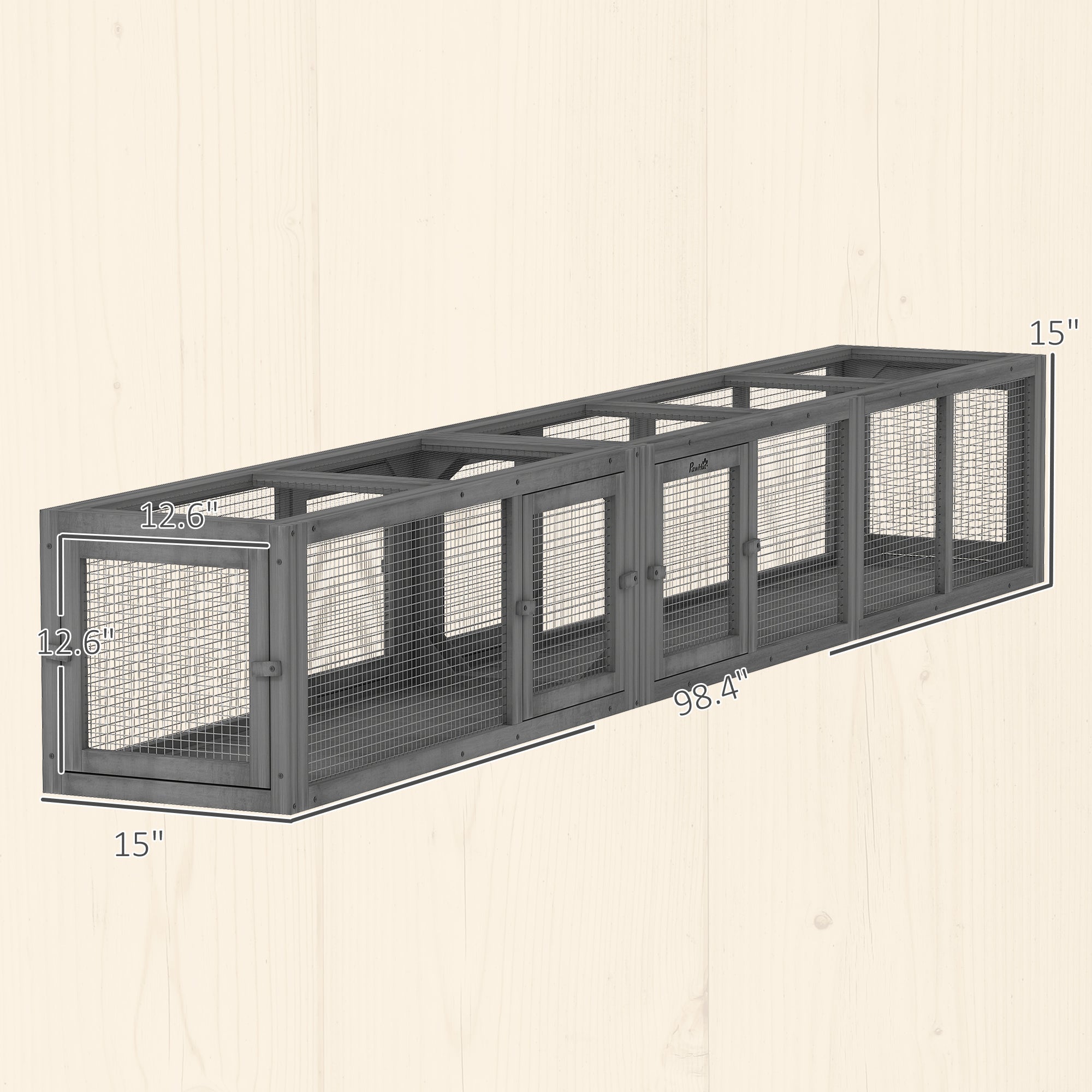 AuraEstate™ Infinity-Tunnel | Professional Modular Wood Cat Habitat – Customizable Outdoor Connector & Play System
