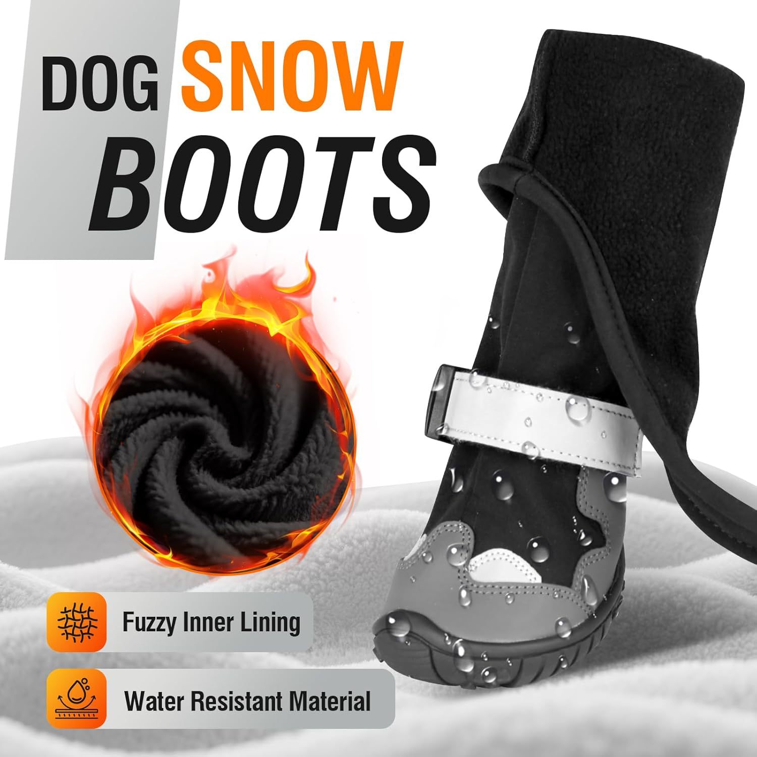 EliteGuard™ | Rugged Outdoor Dog Footwear - Cold-Resistant & Anti-Slip Snow Boots