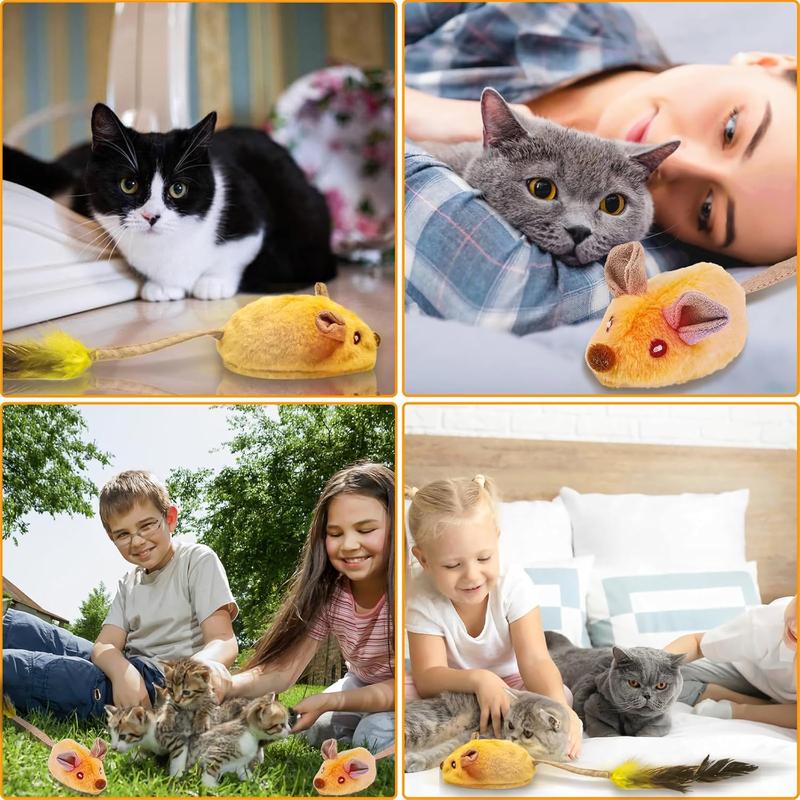 EliteSqueak™ | 3-in-1 Automatic Motion Mouse - Chirping & Feather Tail Interactive Toy