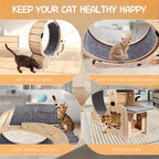AuraPlay™ Velocity 6 | Premium Feline Gym – High-Performance Running Wheel with Integrated Play & Rest Zones