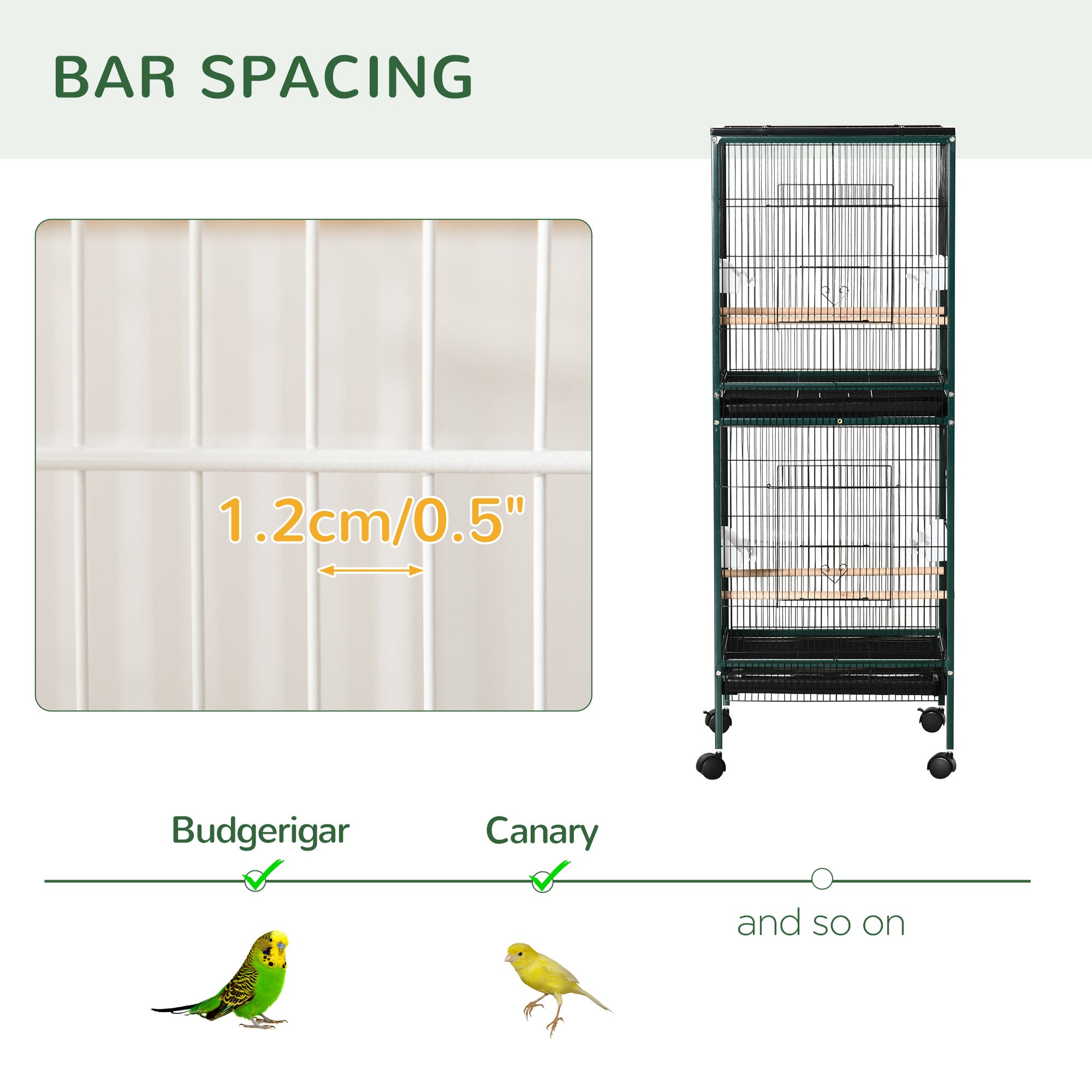 EliteFlight™ 55 | High-Capacity Indoor Bird Mansion - Multi-Tier Canary & Conure Habitat
