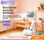 AuraPure™ Hydro-Clean | 2-in-1 Pet Hair-Removing Spray Brush – Self-Cleaning Mist Brush for Shedding & Lint Control