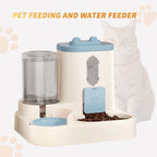 EliteFlow™ | Smart Duo Pet Feeder - Self-Replenishing Food Dispenser & Waterer