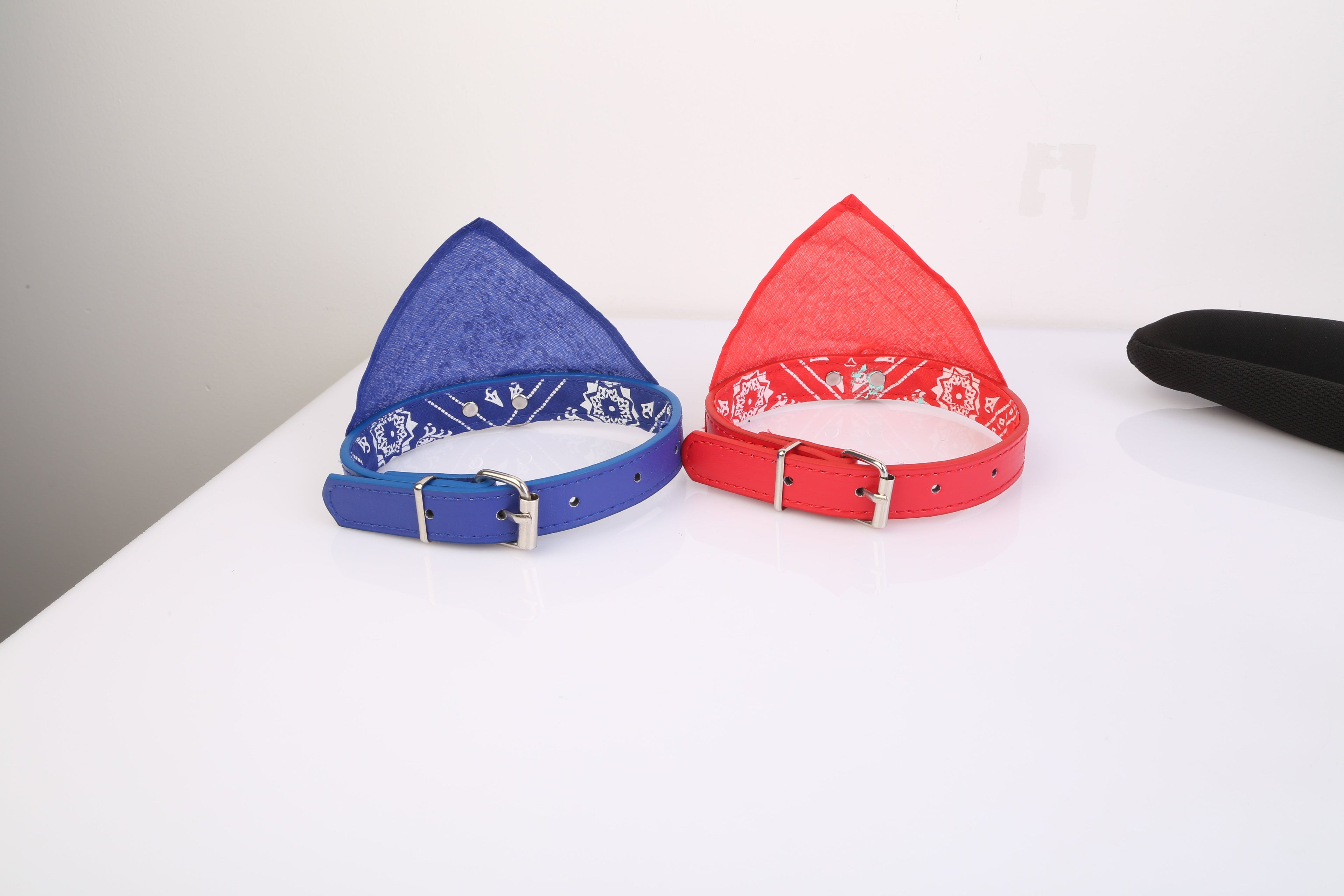 EliteCraft™ | Designer Leather Pet Scarf - Durable Adjustable Bandana Collar Set