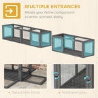 AuraEstate™ Infinity-Tunnel | Professional Modular Wood Cat Habitat – Customizable Outdoor Connector & Play System