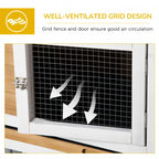 EasyGlide™ | 2-Story Small Animal Hutch with Pull-Out Tray