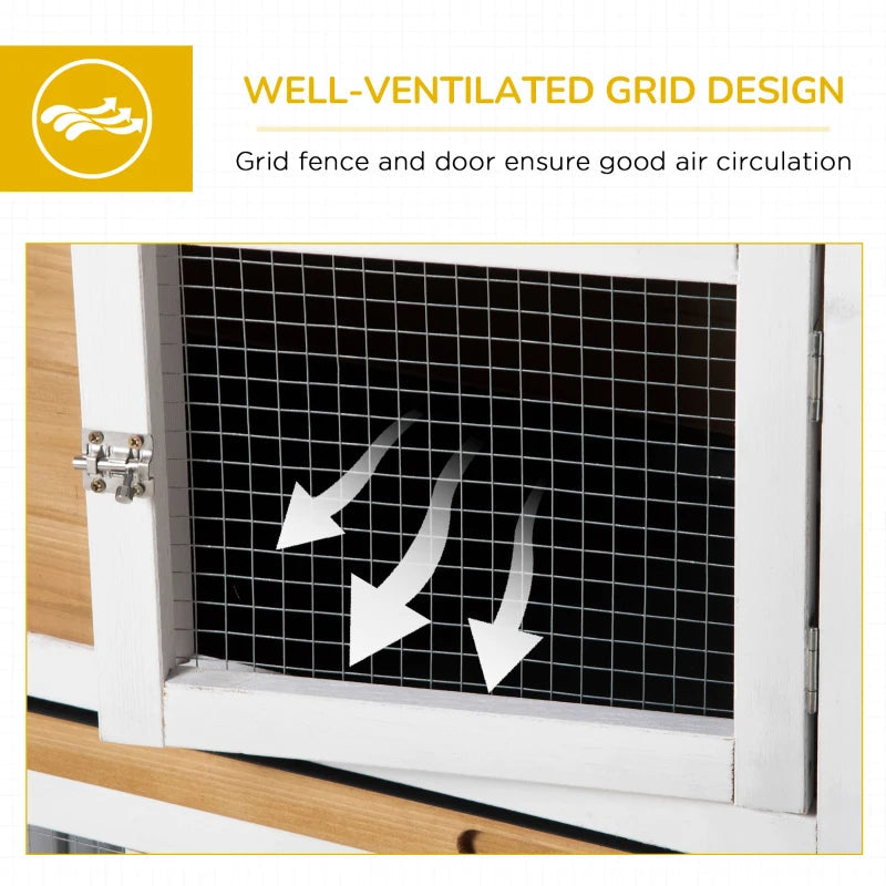 EasyGlide™ | 2-Story Small Animal Hutch with Pull-Out Tray