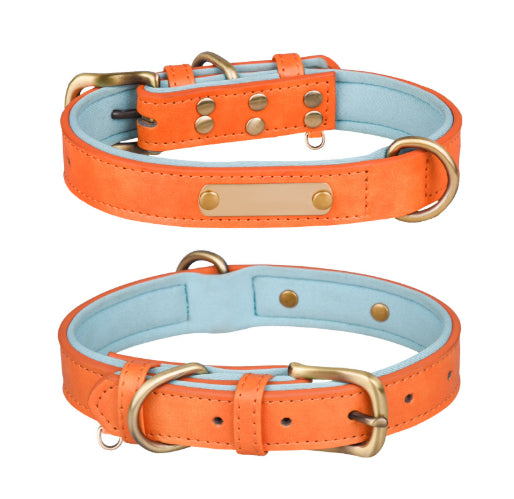 EliteArtisan™ | Genuine Leather Pet Walking Set - Soft-Padded & Durable Retro Design