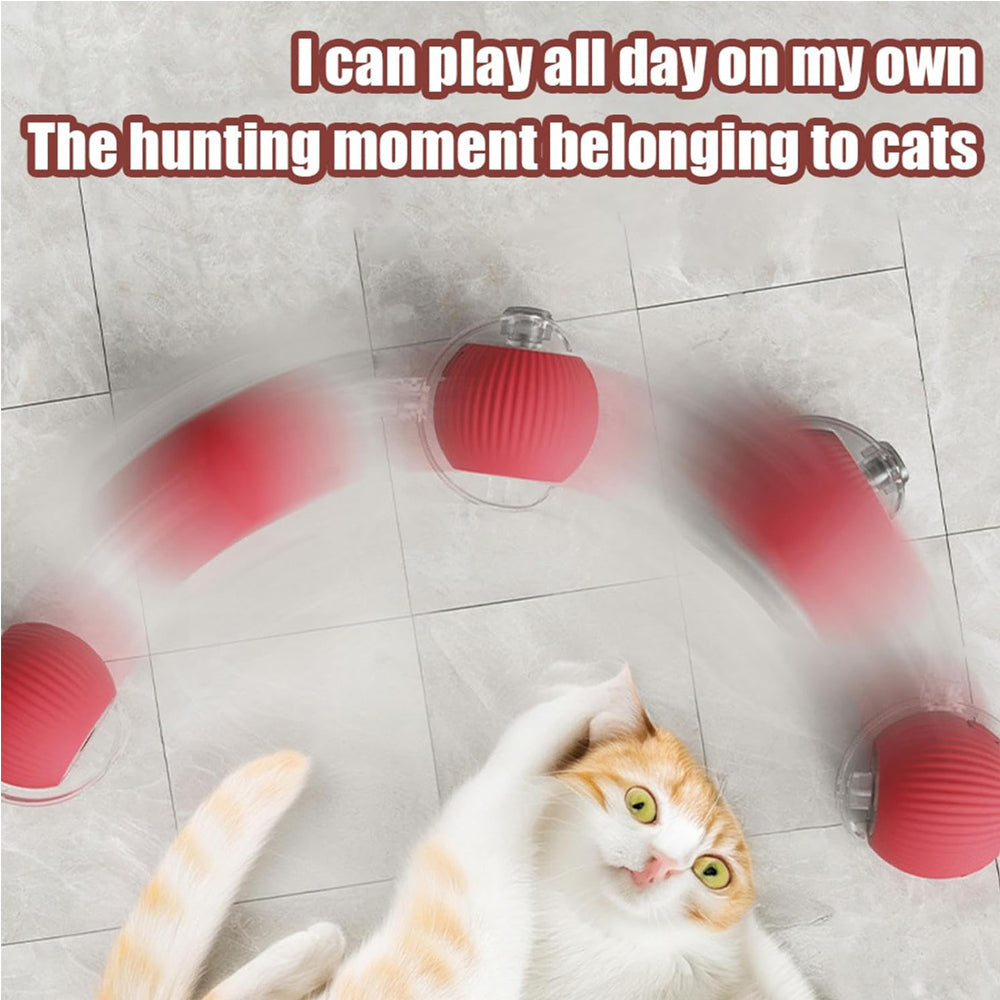 EliteSphere™ | AI-Powered Auto-Rolling Cat Ball - Interactive Obstacle Avoidance Toy