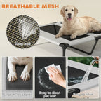 EliteExplorer™ | Raised Pet Cot & Sun-Shield - All-Terrain Travel Bed