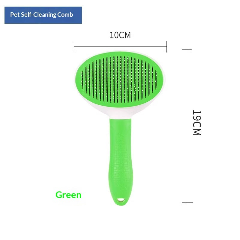 AuraPure™ Titan-Comb | Heavy-Duty Steel Hair Remover – One-Touch Professional Grooming Brush for Deep Undercoat Care
