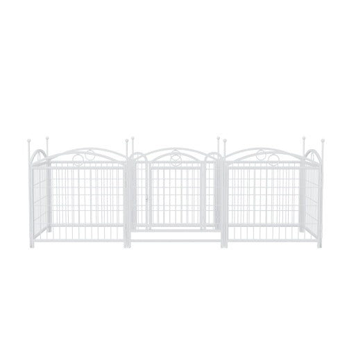 EliteTrainer™ | 8-Panel Secure Puppy Playpen - Foldable Metal Barrier for Home & Travel