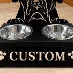 EliteFeast™ | Bespoke Wooden Pet Feeder - Personalized Minimalist Bowl Stand
