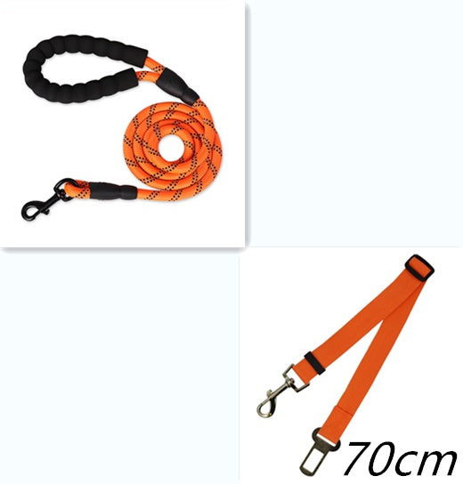 EliteLead™ | Professional Grade Nylon Leash - Reflective Safety Gear for All Sizes