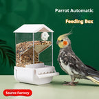 EliteFlow™ | Anti-Scatter Automatic Pet Feeder - Self-Filling & Seed-Sorting Bird Station