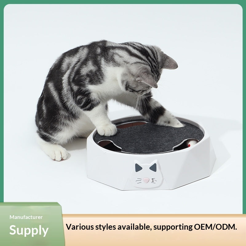 AuraPlay™ Kinetic-Tail | Intelligent Electric Cat Toy – 360° Rotating Plush Mouse for Active Play & Exercise