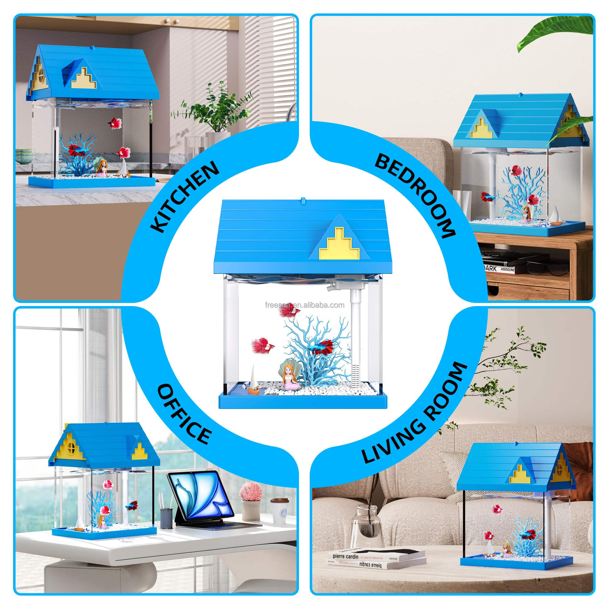 MyFirstAura™ | Desktop Jellyfish & Goldfish Tank - The Perfect Eco-Friendly Gift for Kids