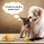 EliteSqueak™ | 3-in-1 Automatic Motion Mouse - Chirping & Feather Tail Interactive Toy
