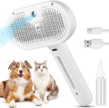 AuraMist™ | 3-in-1 Professional Pet Steam Brush - Nano-Mist Grooming & Massage Tool