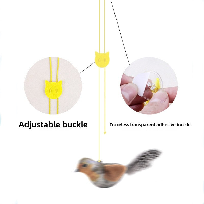AuraPlay™ Serenity Bird | Motion-Activated Vocalizing Plush – Stress-Relieving & Durable Toy for Pets of All Ages