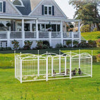 EliteTrainer™ | 8-Panel Secure Puppy Playpen - Foldable Metal Barrier for Home & Travel