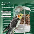 EliteFlow™ | Anti-Scatter Automatic Pet Feeder - Self-Filling & Seed-Sorting Bird Station
