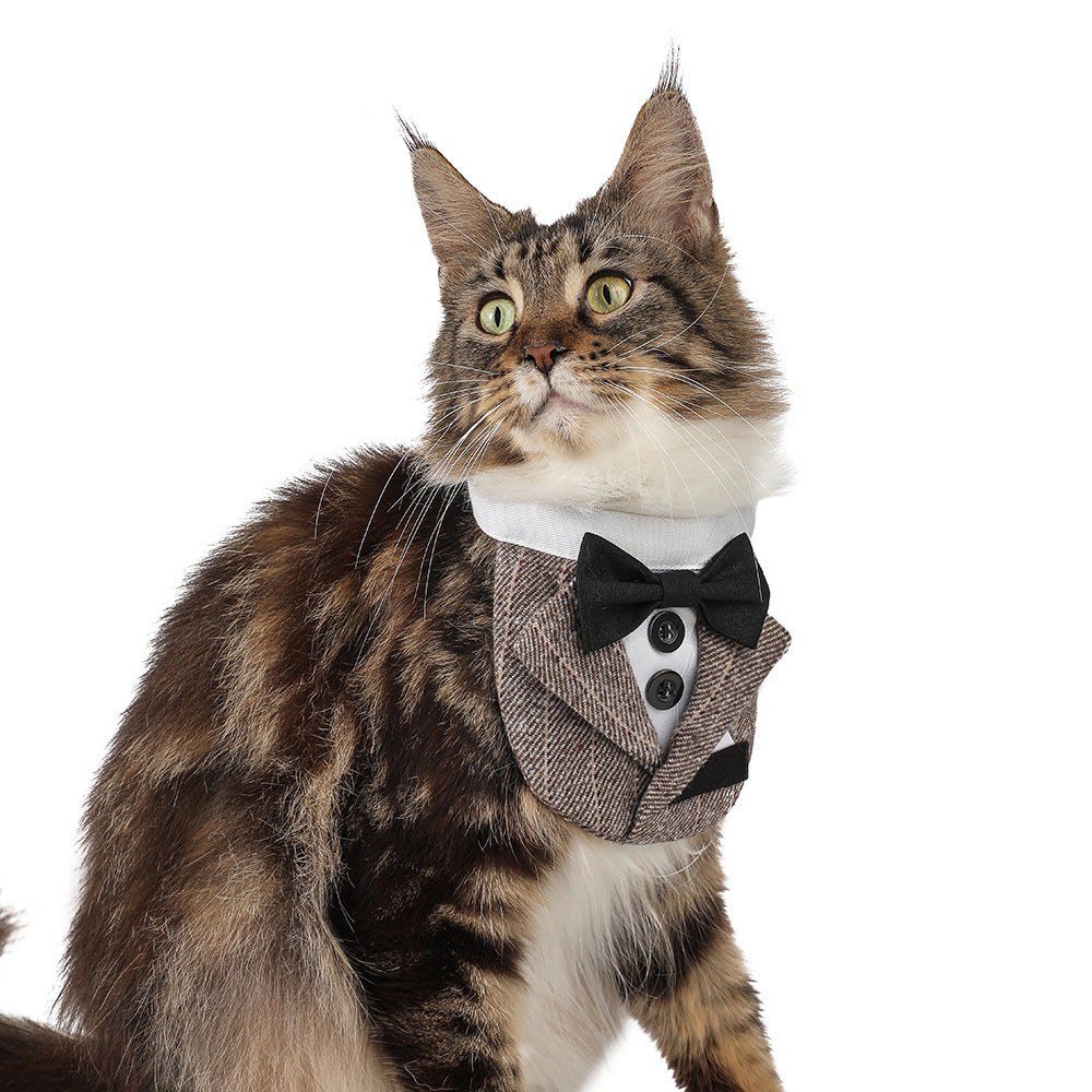 EliteGala™ | Celebration Pet Suit - Triangular Formal Tuxedo for Weddings & Events