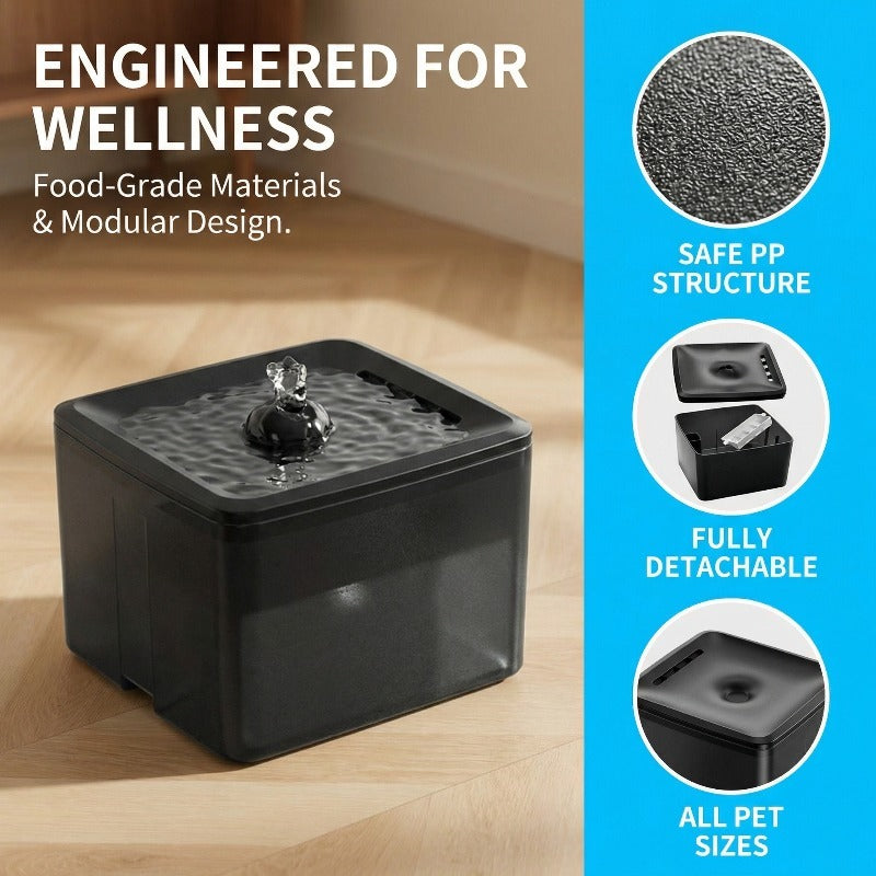 ElitePure™ | 3800ML Silent Water Spring - Advanced USB-Powered Fresh Flow Fountain