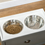 AuraPure™ Master-Feeder | Professional Elevated Station with Hidden Storage – Dual Large-Capacity Bowls for Maximum Comfort & Order