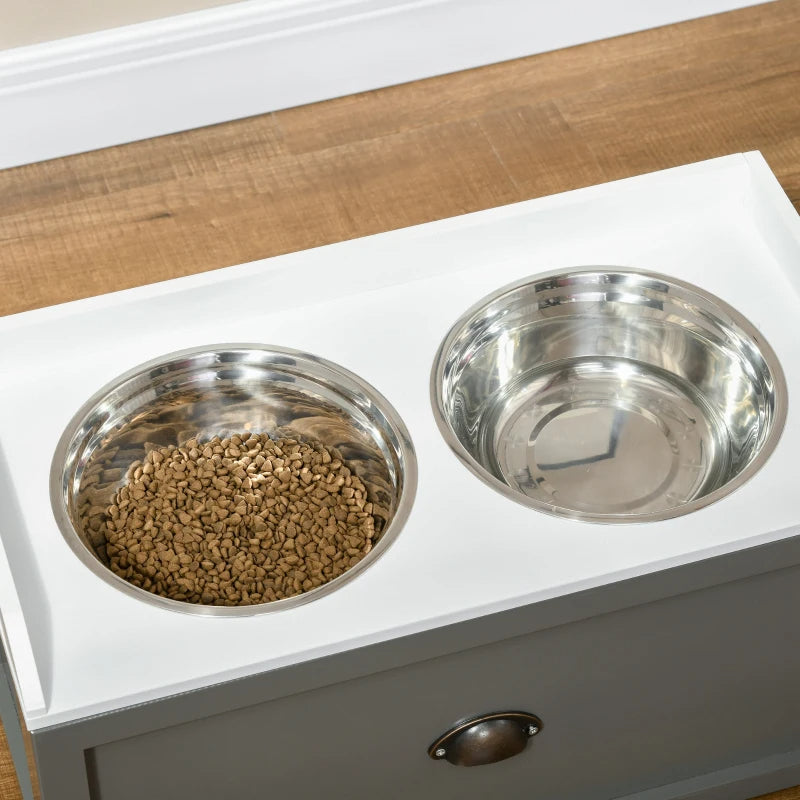 AuraPure™ Master-Feeder | Professional Elevated Station with Hidden Storage – Dual Large-Capacity Bowls for Maximum Comfort & Order