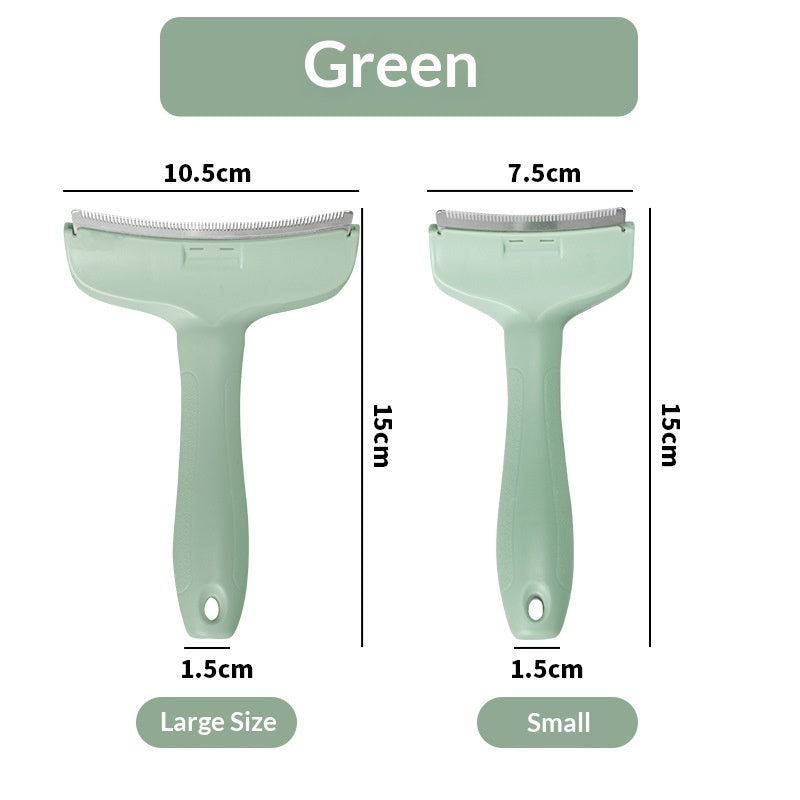 AuraPure™ Pastel-Glide | Ergonomic Curved Deshedding Tool – Gentle Knot Remover with Macaron Aesthetic for Cats & Dogs