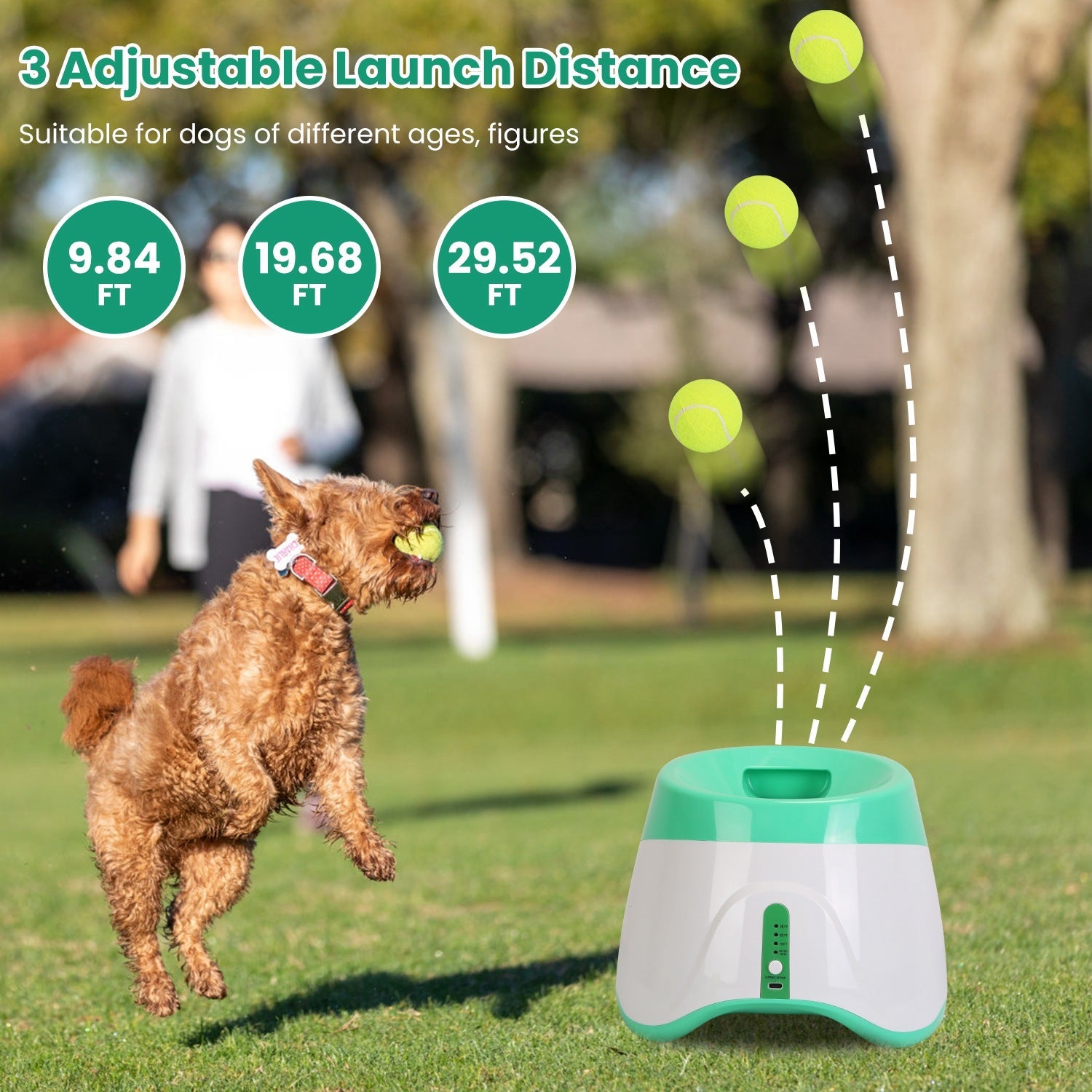 EliteFetch™ | Pro Intelligent Ball Thrower – Includes 6-Ball Performance Pack