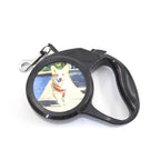 AuraSnapshot™ | Personalized Picture Dog Leash - Ultra-Smooth Retractable Flat Rope Edition