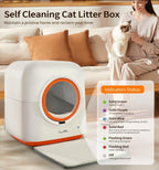 ElitePure™ Robotics | Intelligent Self-Sifting Litter Station - 24/7 Odor Control & Multi-Cat Tracking
