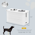AuraEstate™ Executive-Suite | Elevated Dog Feeding Cabinet – Professional Storage Hub with Orthopedic Dining Height & Anti-Choke Mat