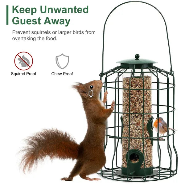 EliteSong™ | Heavy-Duty Outdoor Wild Bird Feeder - Iron-Clad Protection for Songbirds