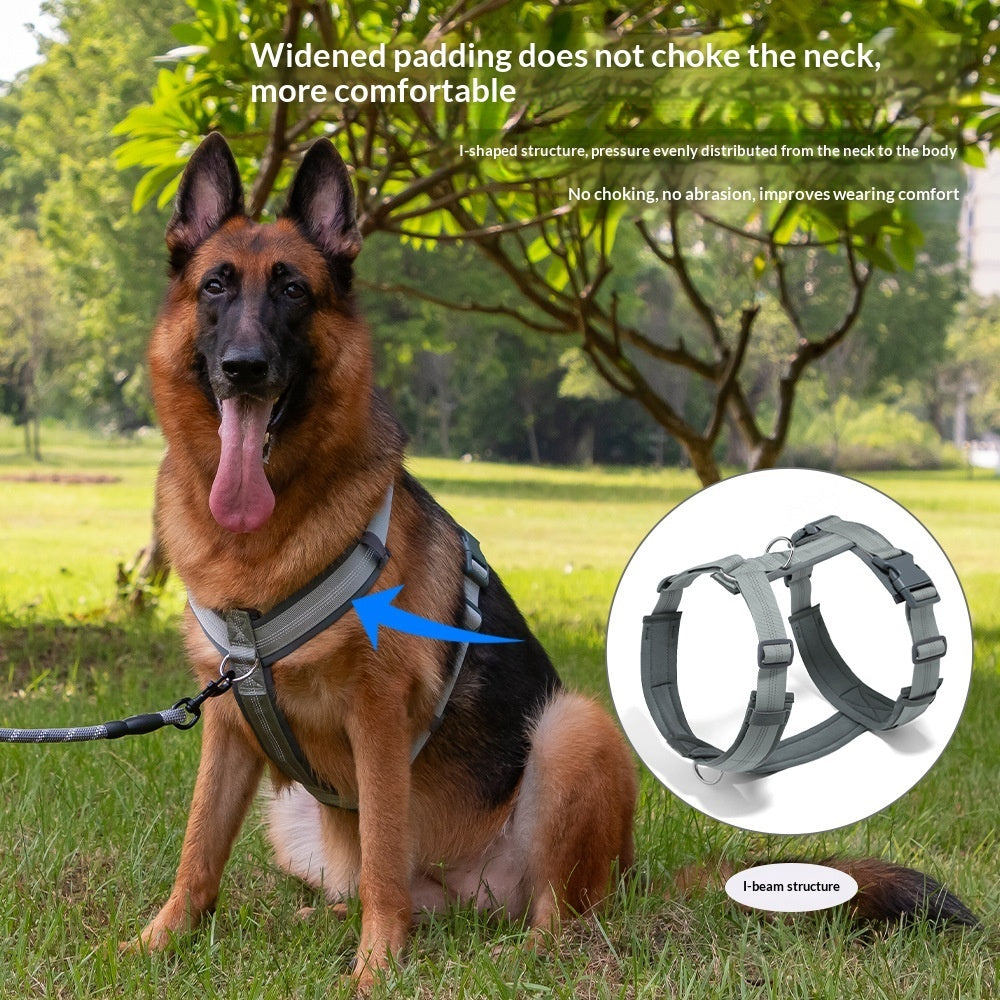 AuraGuard™ Active-Harness | Ergonomic Vest-Style Leash Set – Breathable High-Control Gear for Dogs & Puppies