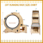 AuraPlay™ Velocity 6 | Premium Feline Gym – High-Performance Running Wheel with Integrated Play & Rest Zones