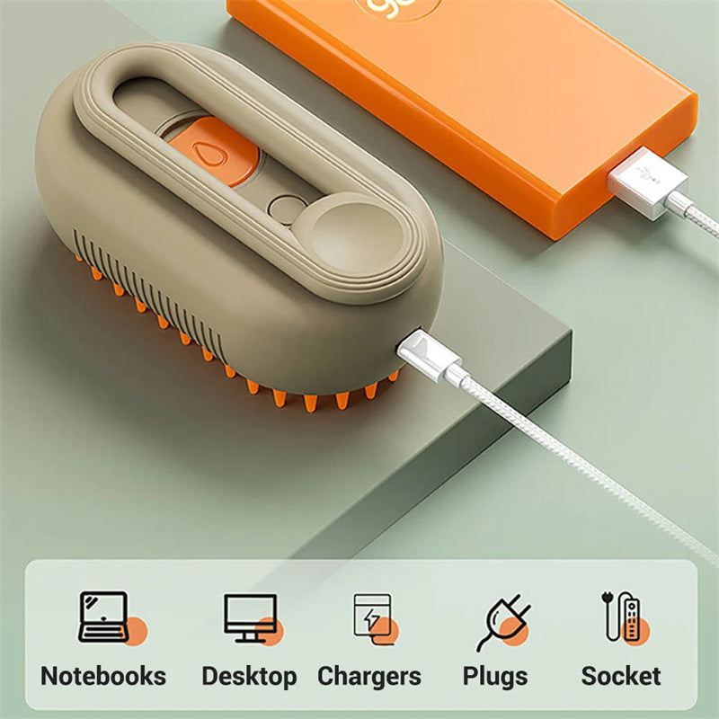 EliteSteam™ | Advanced Spray Grooming Comb - Anti-Static Hair Removal Pro