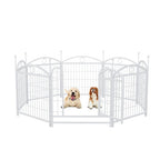 EliteTrainer™ | 8-Panel Secure Puppy Playpen - Foldable Metal Barrier for Home & Travel