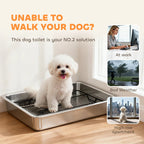 AuraPure™ Sanit-Tray | Professional Grade Stainless Steel Indoor Potty – Rust-Proof & Easy-Clean System for Small & Medium Dogs