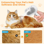 AuraMist™ | 3-in-1 Professional Pet Steam Brush - Nano-Mist Grooming & Massage Tool