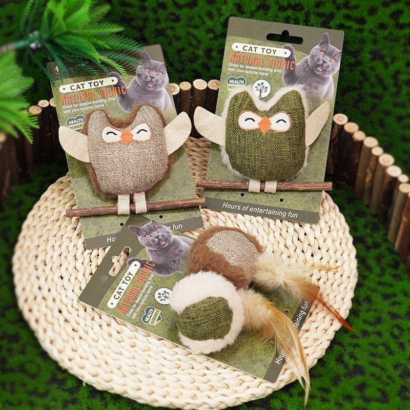 AuraPlay™ Serene-Chew | Organic Mint & Feather Teething Wand – Stress-Relief Dental Toy for Solo Play